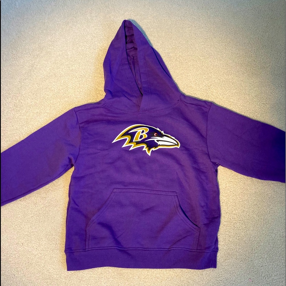 Purple Kids Ravens Hoodie